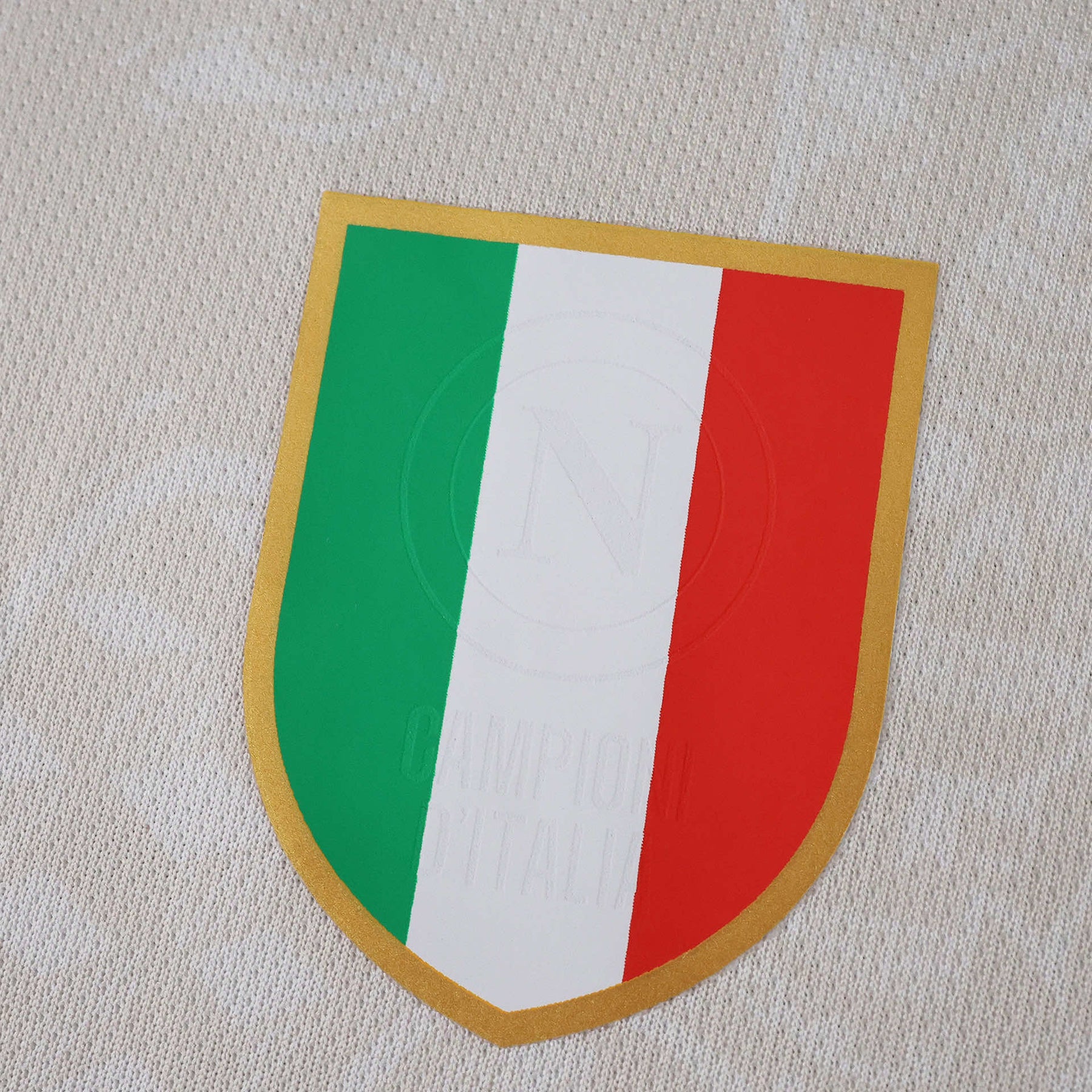 Camisa Napoli Away 25/26 - Torcedor Masculina Branca Dourada