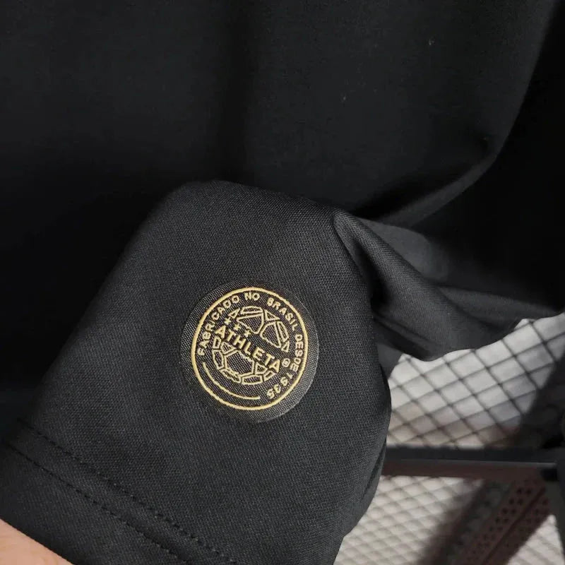 "Camisa Santista Pelé 1000 Gols - Torcedor Masculina Preta - Netmantos"