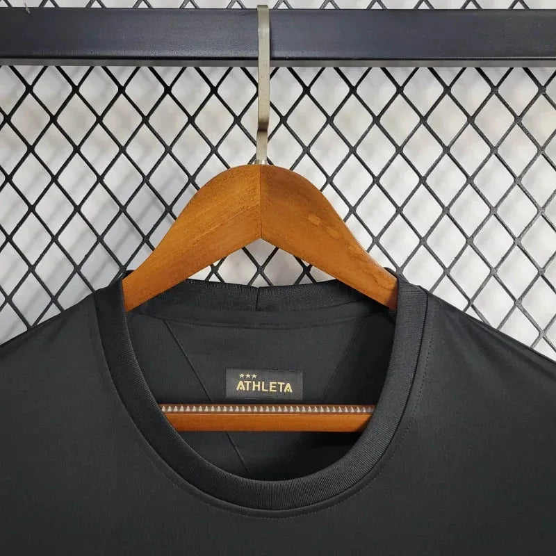 "Camisa Santista Pelé 1000 Gols - Torcedor Masculina Preta - Netmantos"