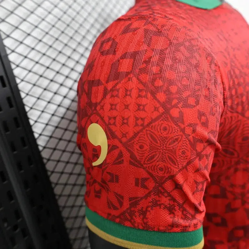 "Camisa Portugal “The Siu” - Jogador Masculina Vermelha Comma Football - Netmantos"