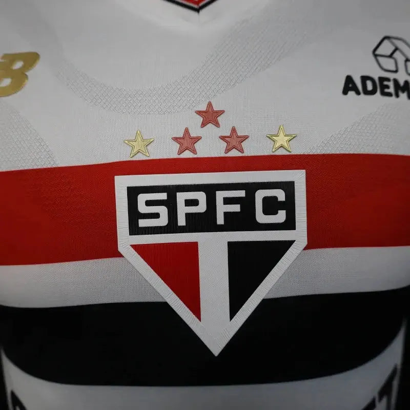 "Camisa São Paulo Home 25/26 - Jogador Masculina Branca - Netmantos"