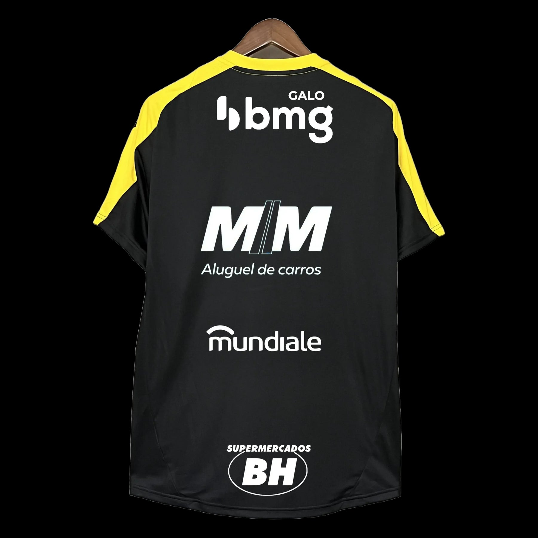 "Camisa Atlético Mineiro Treino 25/26 - Torcedor Masculina Preta + Patrocínios - Netmantos"