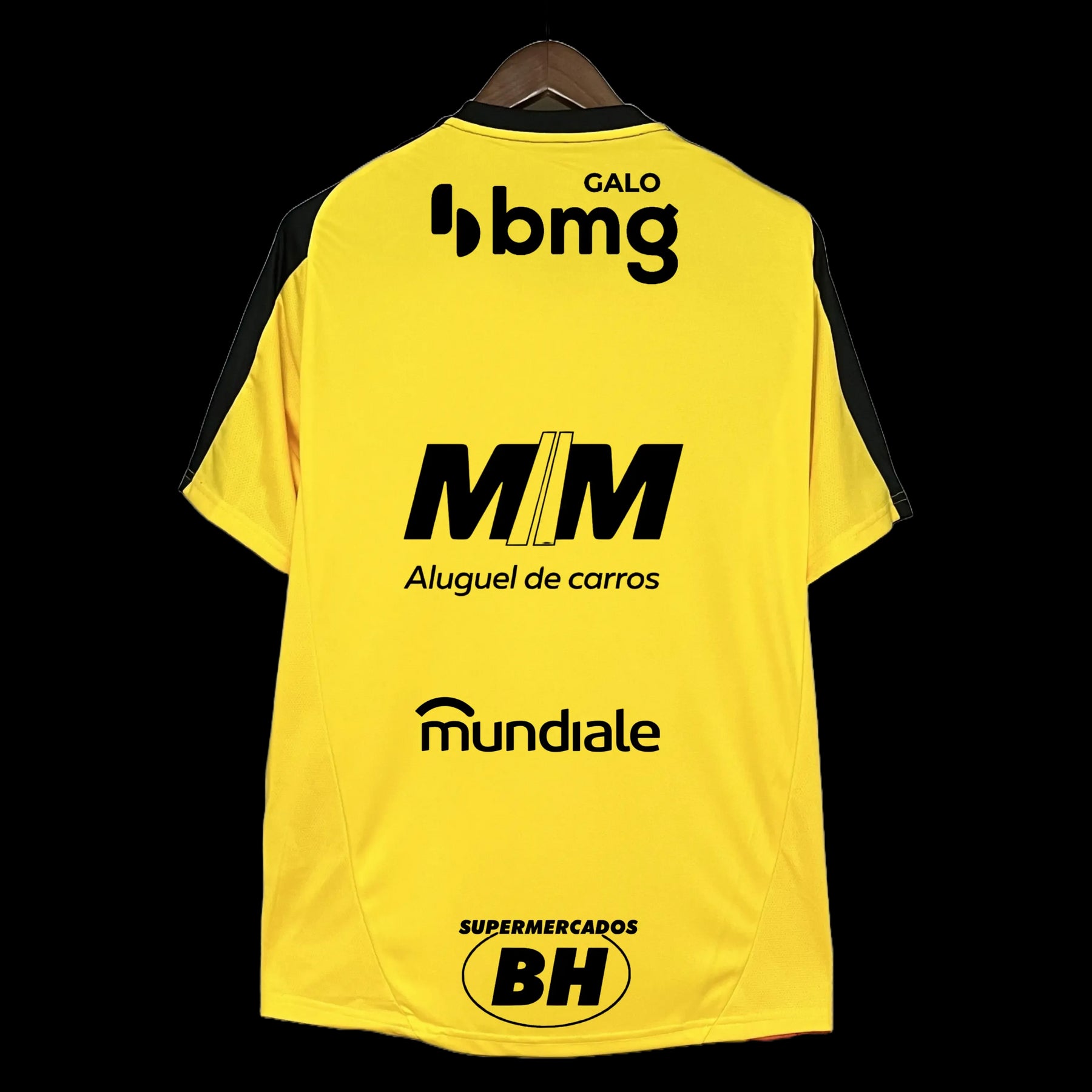 "Camisa Atlético Mineiro Treino 25/26 - Torcedor Masculina Amarela + Patrocínios - Netmantos"