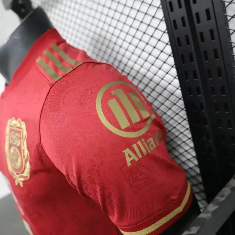 "Camisa Bayern Munchen 125 Anos 25/26 - Jogador Masculina Vermelha - Netmantos"
