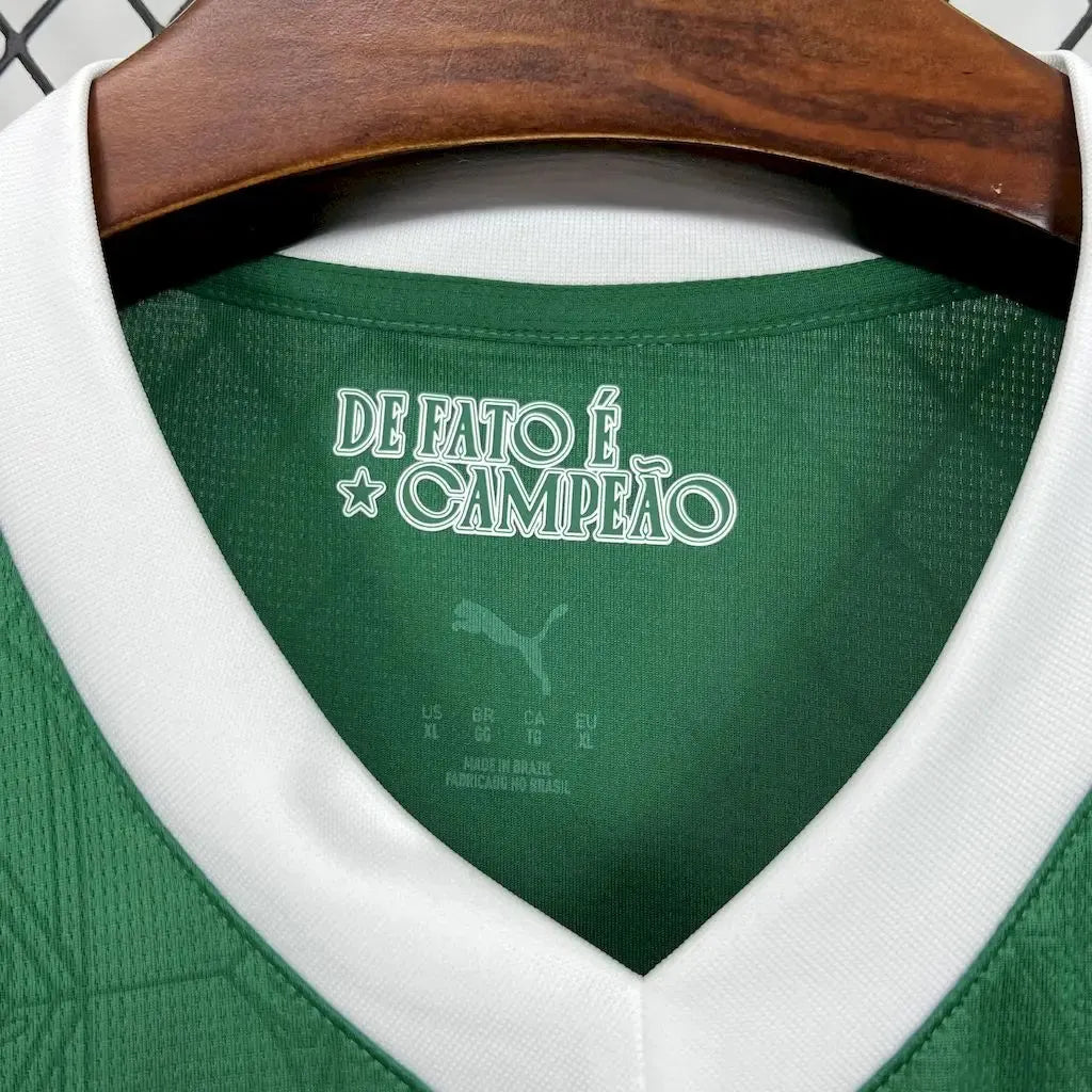 "Camisa Palmeiras Home 25/26 - Torcedor Masculina Verde + Patrocínios - Netmantos"