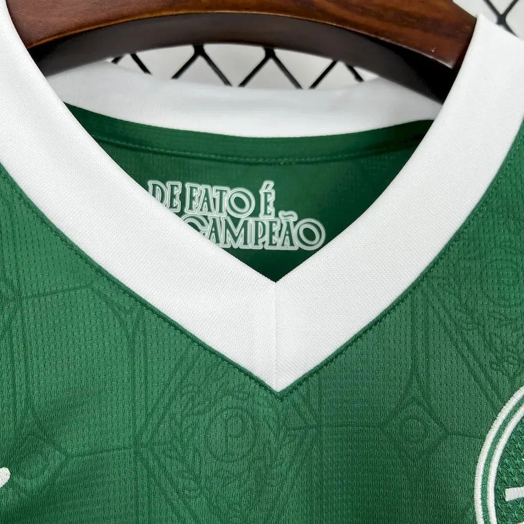 "Camisa Palmeiras Home 25/26 - Torcedor Masculina Verde + Patrocínios - Netmantos"