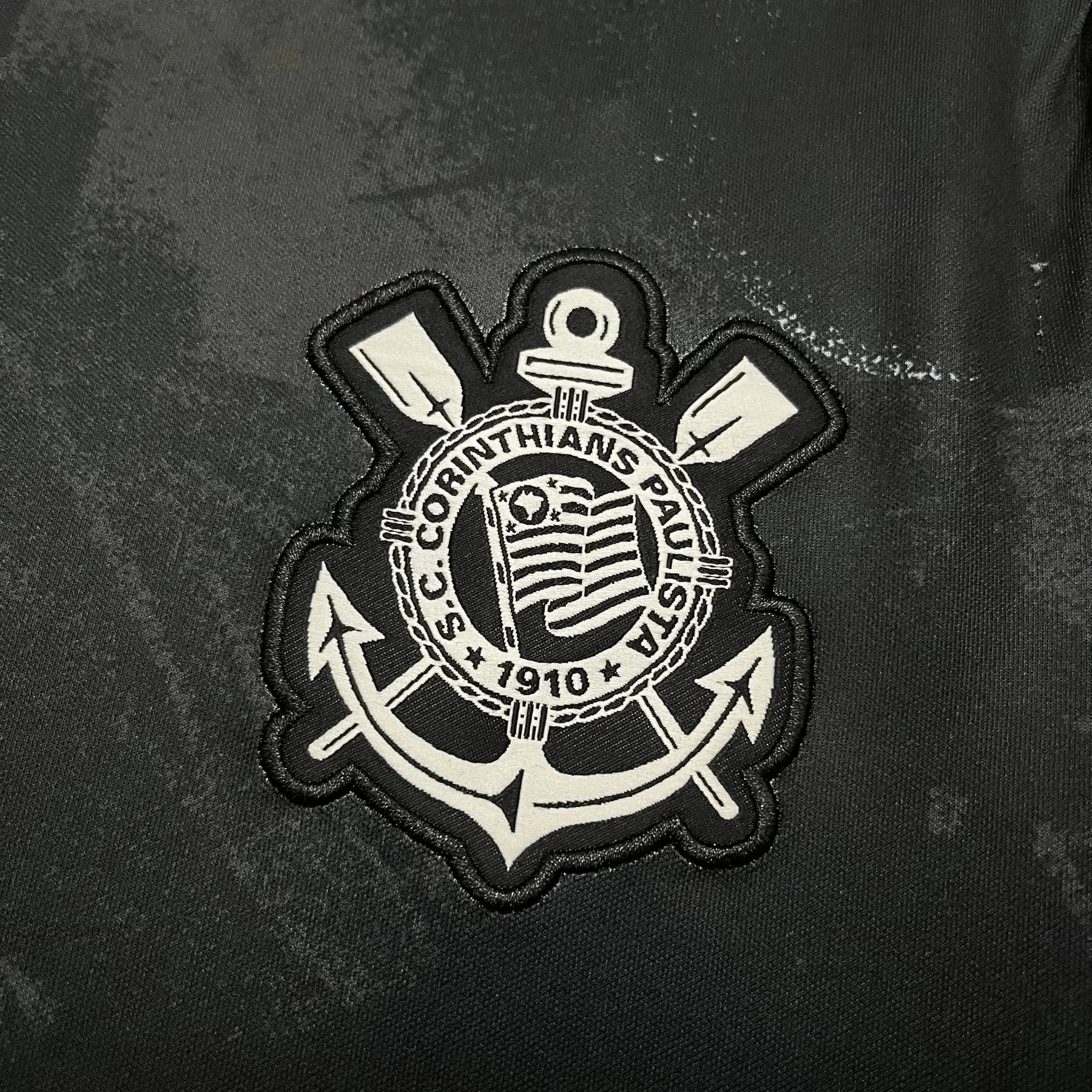 "Camisa Timão Pré Jogo 25/26 - Torcedor Masculina Preta - Netmantos"