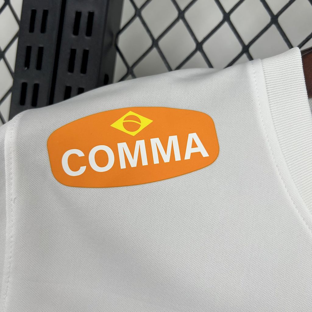"Camisa Santista The Prince - Torcedor Masculina Branca Comma Football - Netmantos"