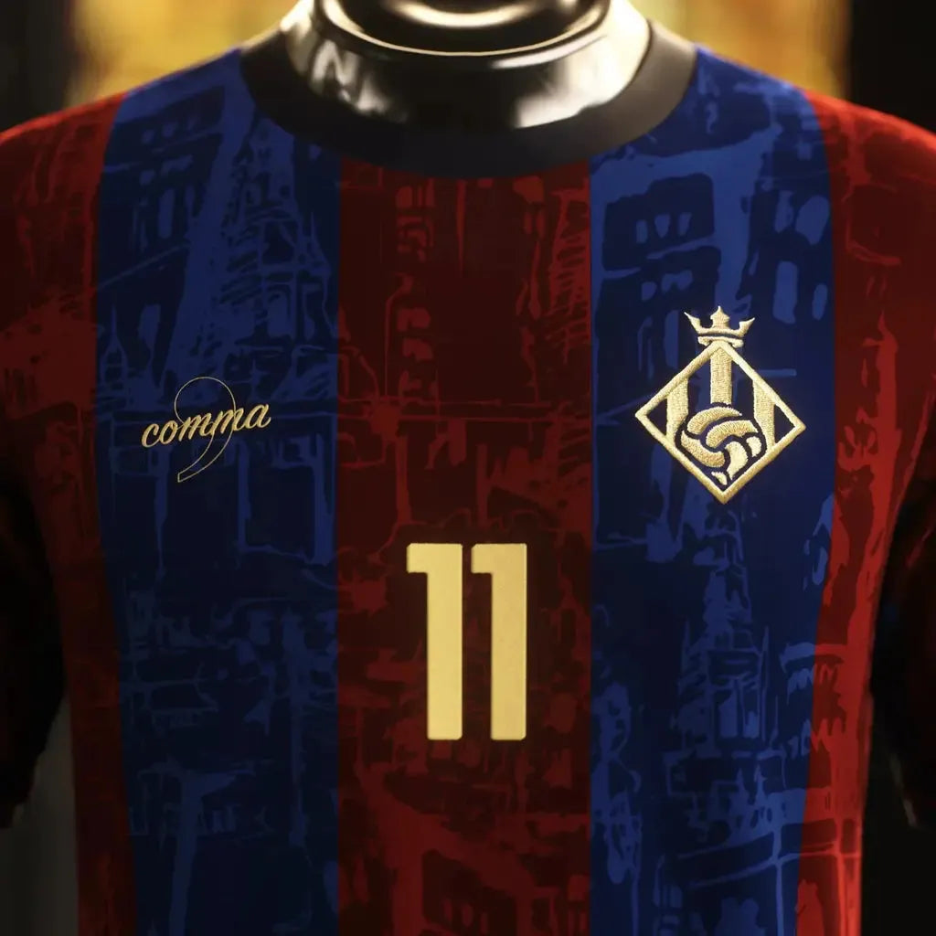 "Camisa Barcelona The Prince Grená - Torcedor Masculina Comma Football - Netmantos"