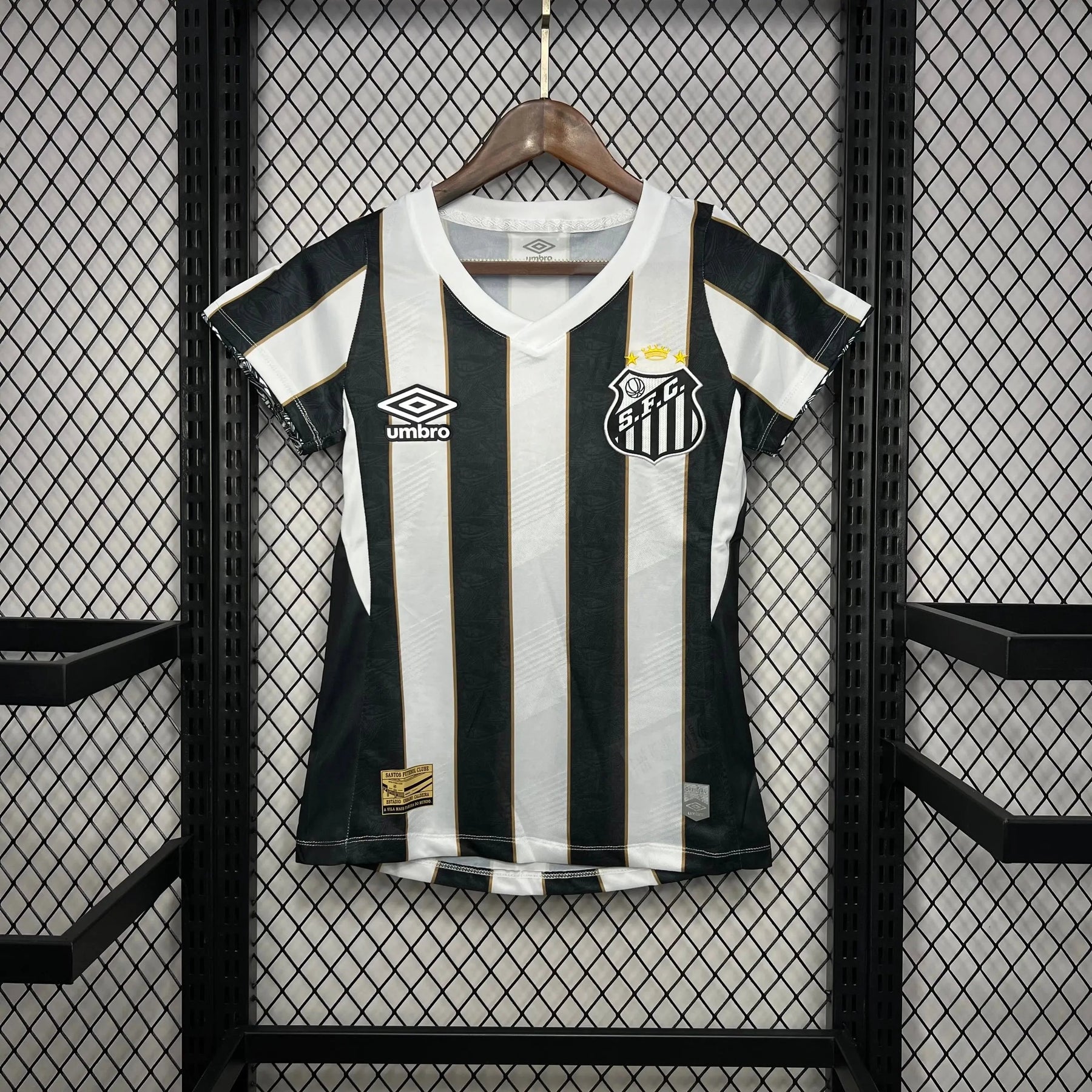 "Camisa Santista Away 24/25 - Torcedor Feminina Listrada - Netmantos"