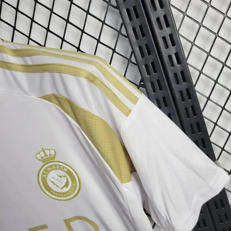 "Camisa Al-Nassr Third Away 24/25 - Torcedor Masculina Branca e Dourada - Netmantos"