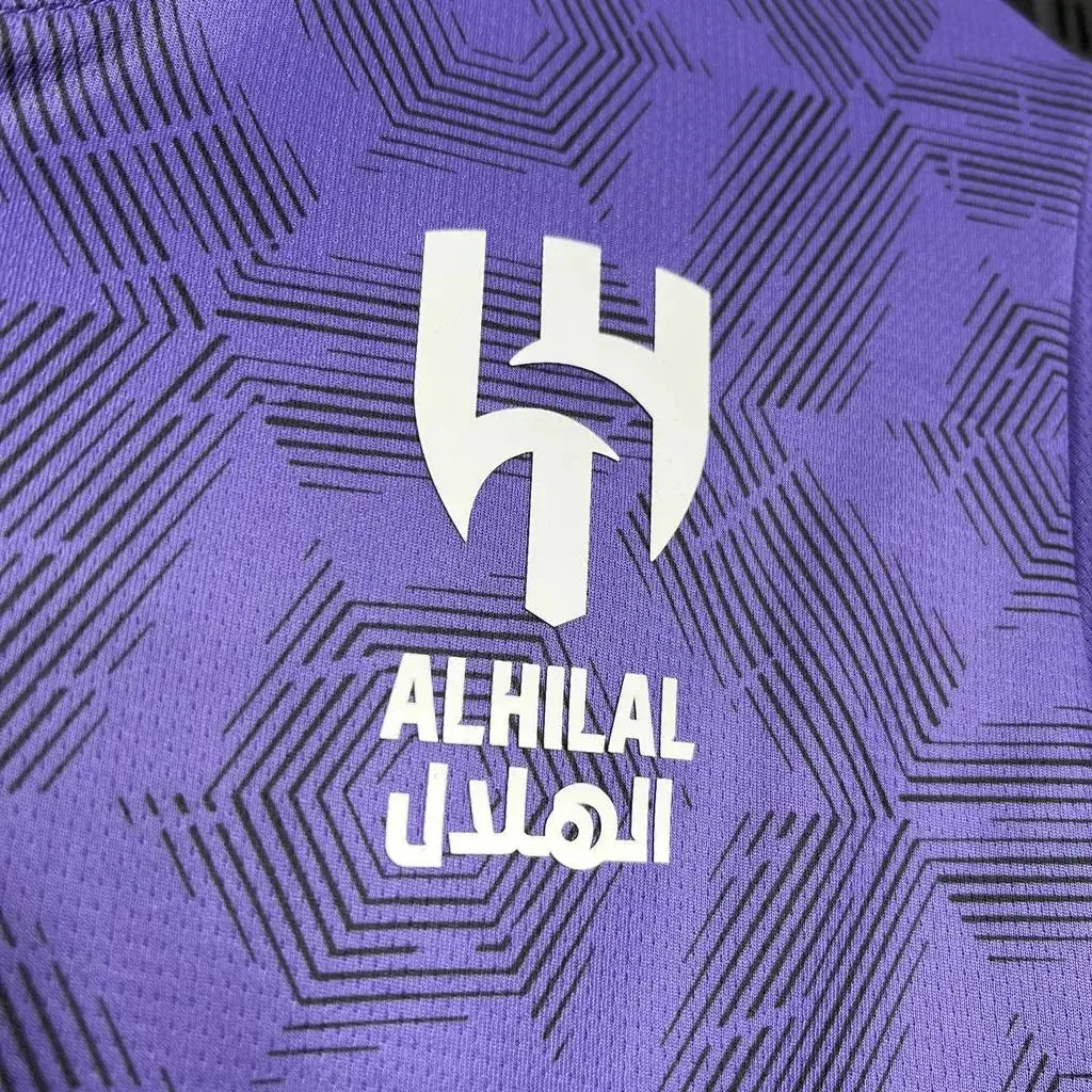"Camisa Al-Hilal Third Away 24/25 - Torcedor Masculina Roxa + Neymar 10 - Netmantos"