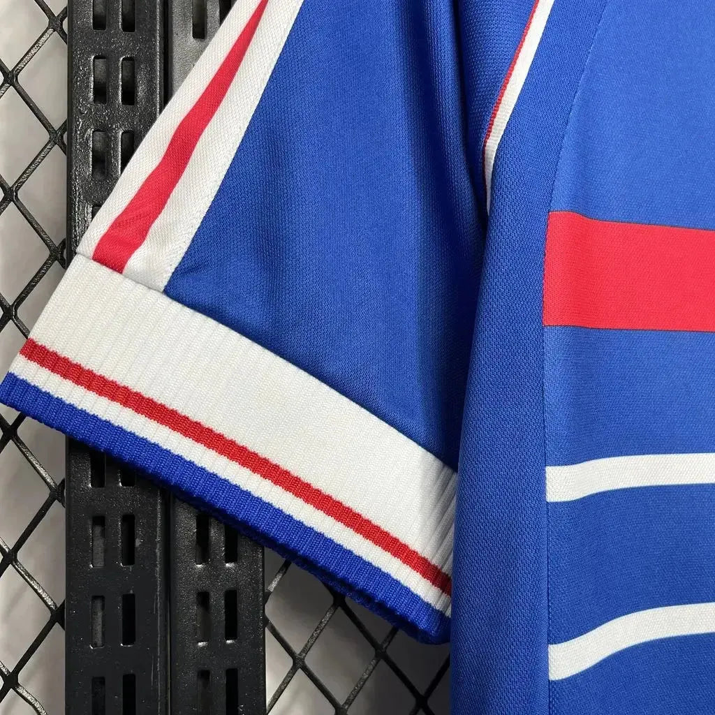 "Camisa França Retrô Home 1998 - Torcedor Masculina Azul - Netmantos"