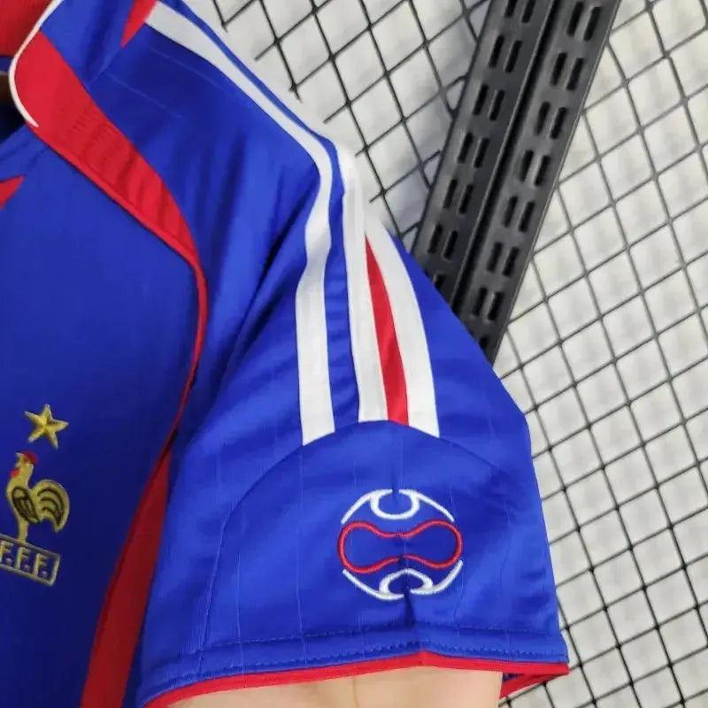 "Camisa França Retrô Home 2006 - Torcedor Masculina Azul - Netmantos"