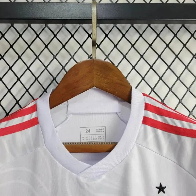 "Camisa Flamengo Away 24/25 - Torcedor Infantil Branca - Netmantos"