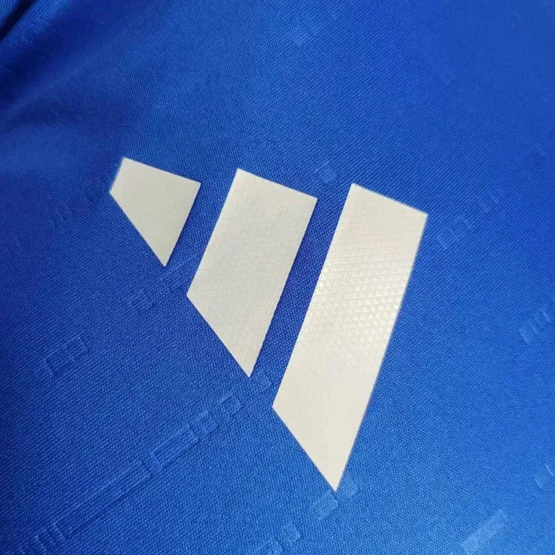 "Camisa Itália Home 24/25 - Jogador Masculina Manga Longa Azul - Netmantos"