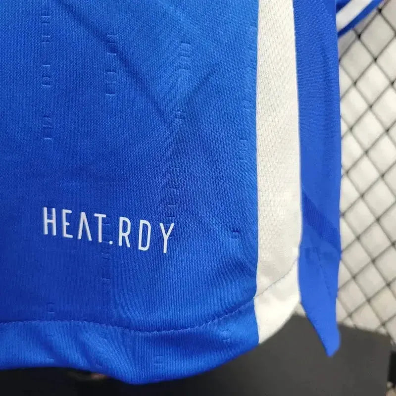 "Camisa Itália Home 24/25 - Jogador Masculina Manga Longa Azul - Netmantos"