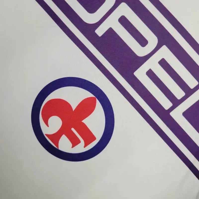 "Camisa Fiorentina Away Retrô 1984/85 - Torcedor Masculina Branca OPEL - Netmantos"