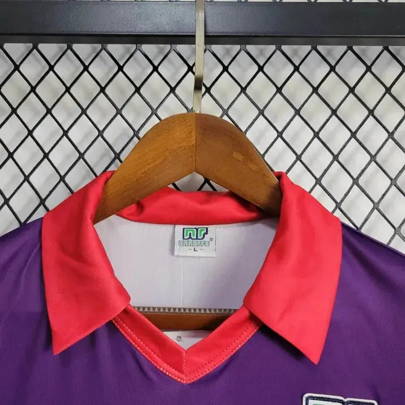 "Camisa Fiorentina Home Retrô 1984/85 - Torcedor Masculina Roxa OPEL - Netmantos"