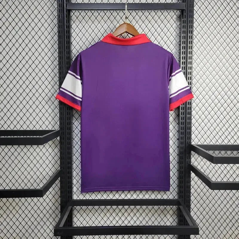"Camisa Fiorentina Home Retrô 1984/85 - Torcedor Masculina Roxa OPEL - Netmantos"