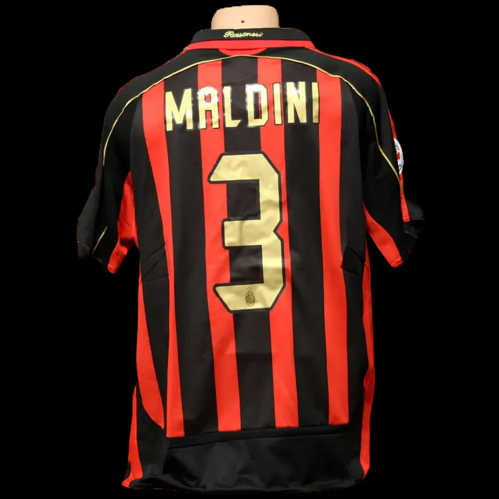 "Camisa AC Milan Home Retrô 2006/07 - Torcedor Masculina Dourada - Netmantos"
