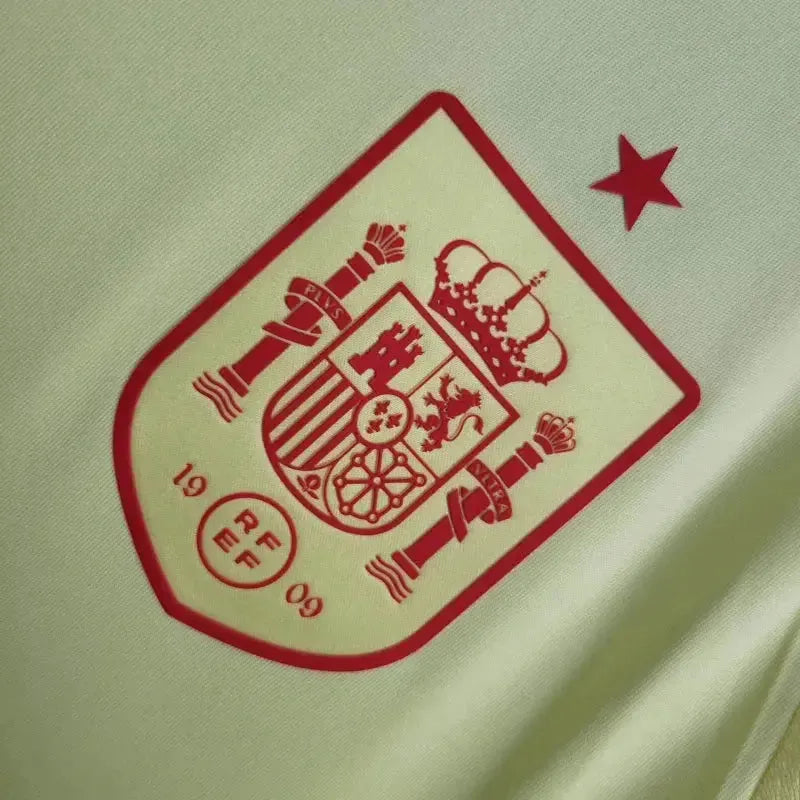 "Camisa Espanha Away 24/25 - Torcedor Masculina Amarela - Netmantos"
