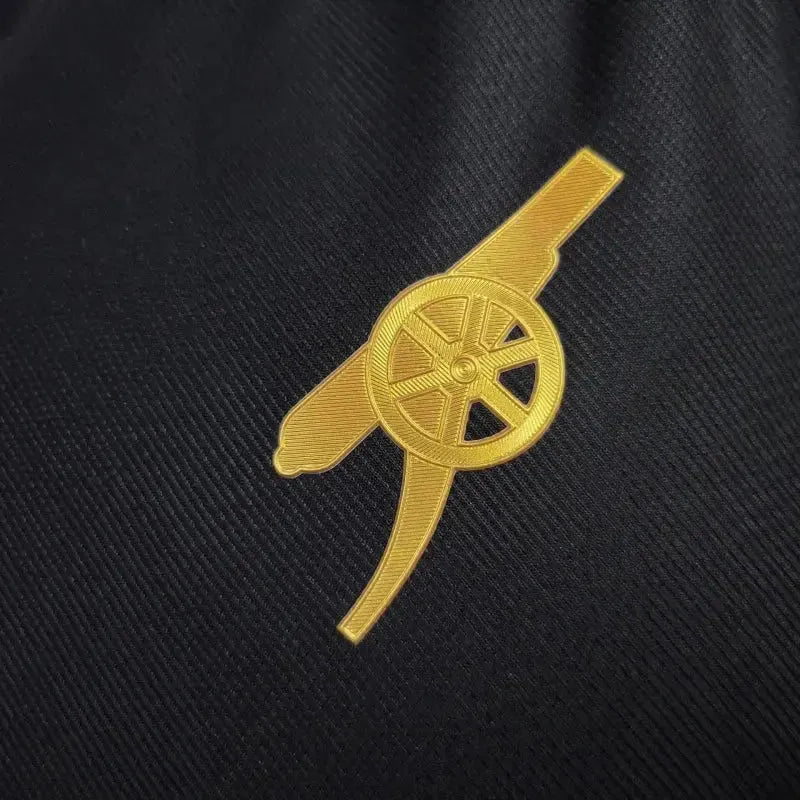 "Camisa Arsenal VERSACE 24/25 - Jogador Masculina Preta - Netmantos"