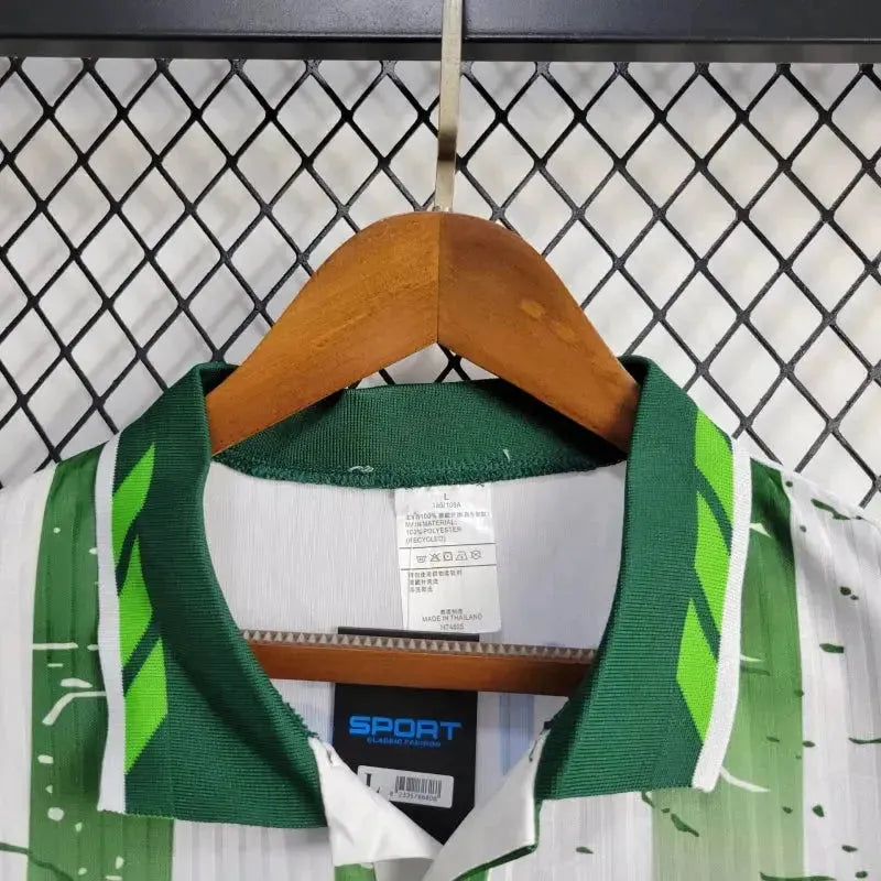 "Camisa Palmeiras Away Retrô 1996 - Torcedor Masculina Branca PARMALAT - Netmantos"