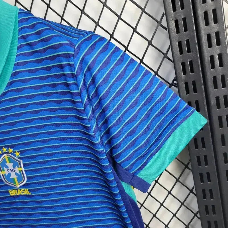 "Camisa Brasil Away 24/25 - Torcedor Infantil Azul - Netmantos"