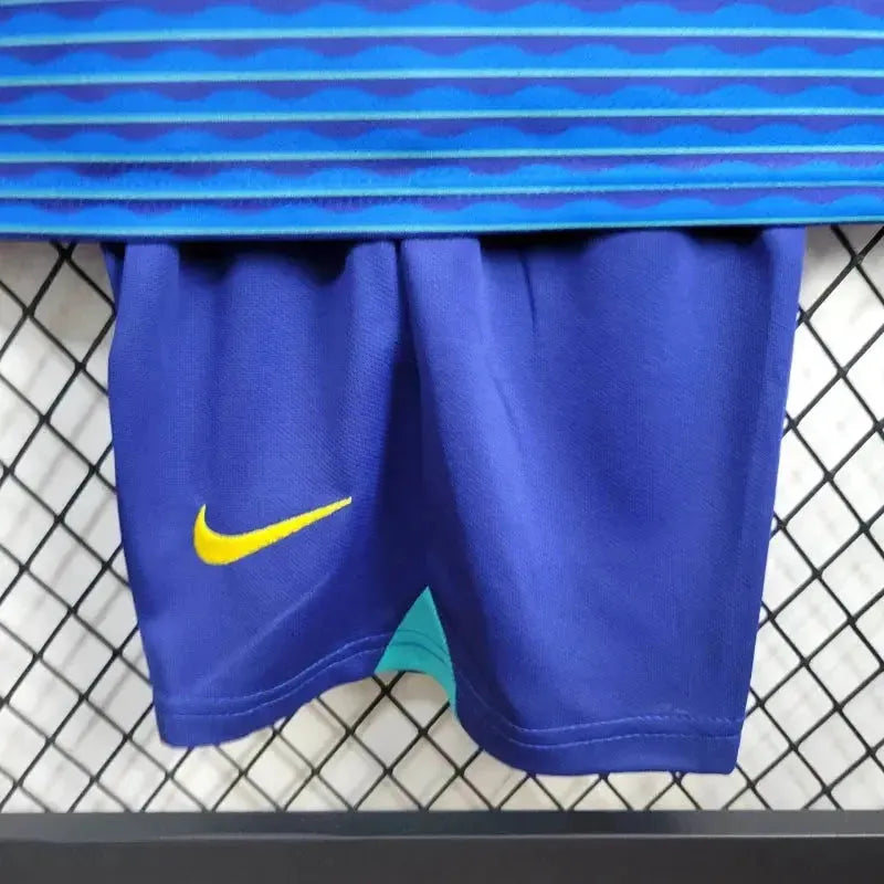 "Camisa Brasil Away 24/25 - Torcedor Infantil Azul - Netmantos"