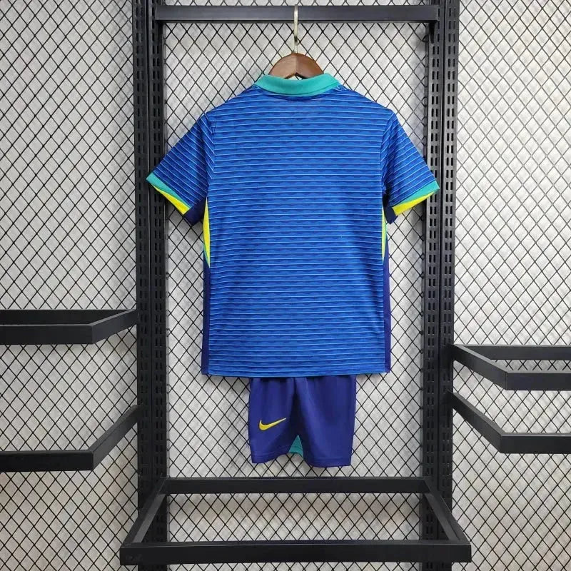 "Camisa Brasil Away 24/25 - Torcedor Infantil Azul - Netmantos"