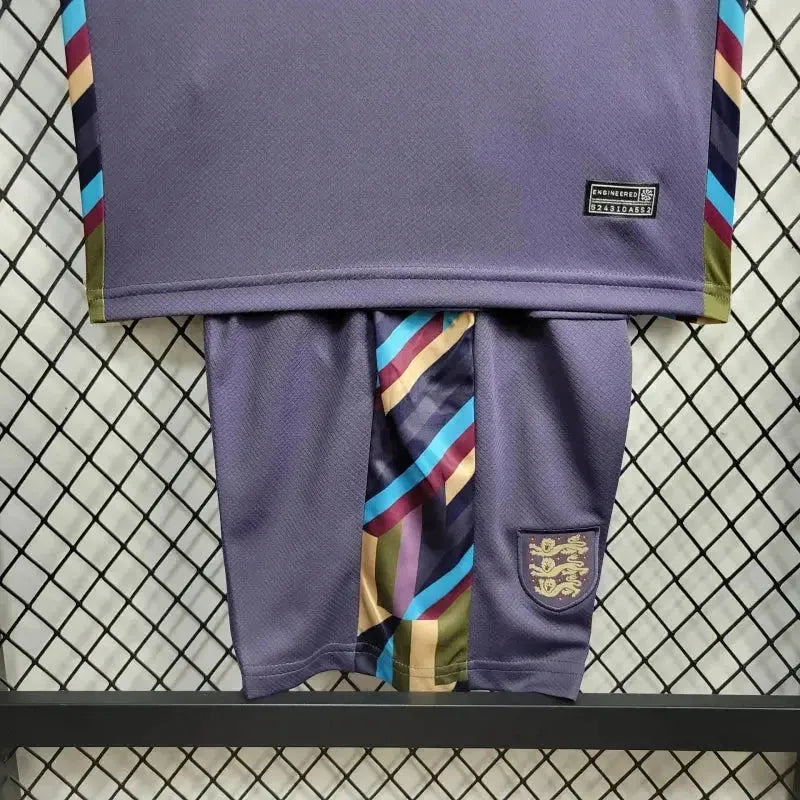 "Camisa Inglaterra Away 24/25 - Torcedor Infantil Roxa - Netmantos"