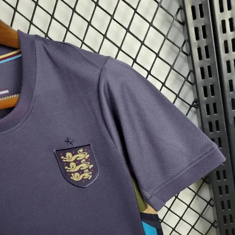 "Camisa Inglaterra Away 24/25 - Torcedor Infantil Roxa - Netmantos"