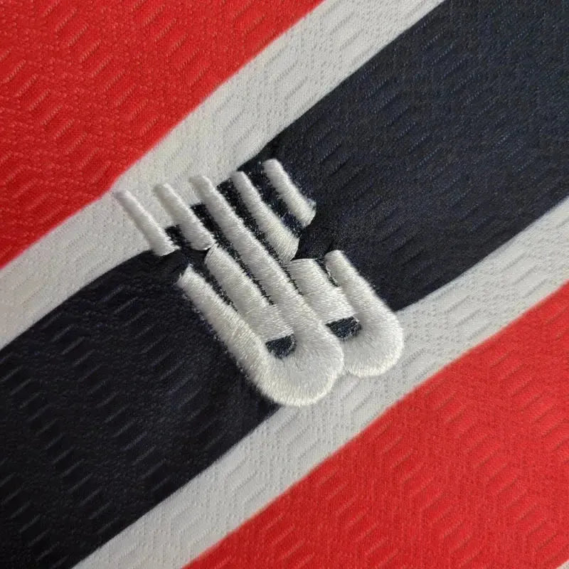 "Camisa São Paulo Away 24/25 - Torcedor Infantil Vermelha e Preta New Balance - Netmantos"