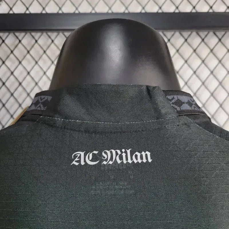 "Camisa AC Milan Co Branded 24/25 - Jogador Masculina Preta - Netmantos"