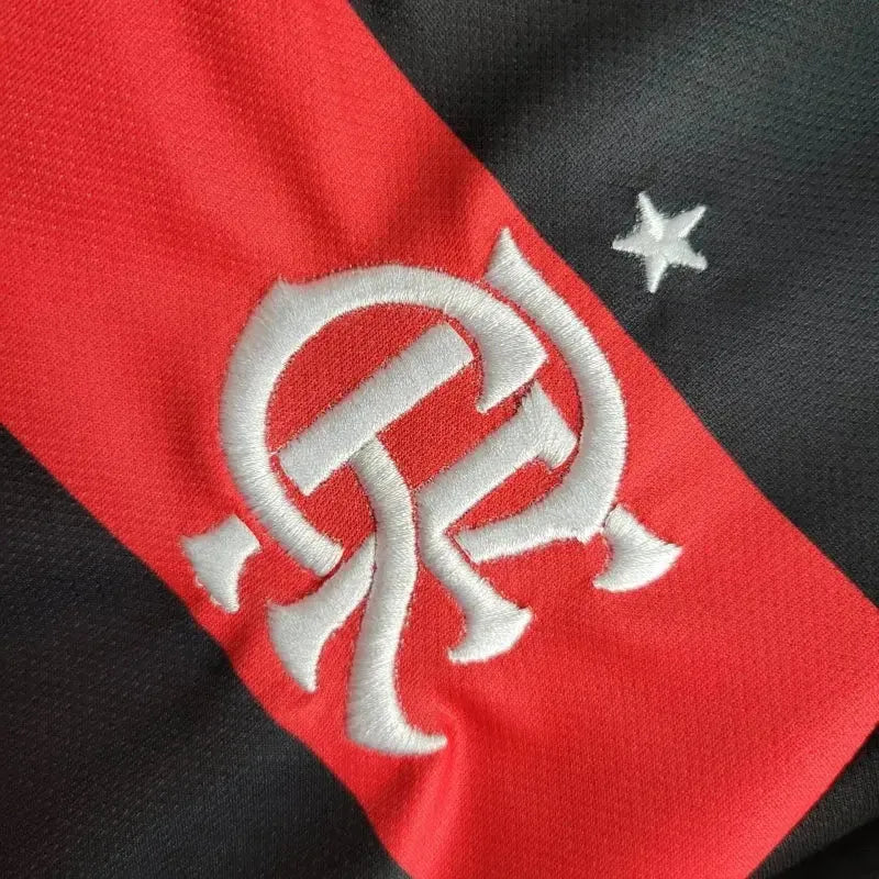 "Camisa Flamengo Home 24/25 - Torcedor Infantil Vermelha e Preta - Netmantos"