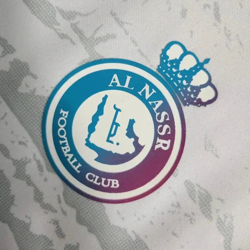 "Camisa Al-Nassr Third 23/24 - Torcedor Masculina Branca Refeltiva - Netmantos"