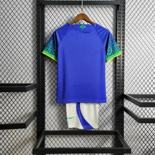 "Camisa Brasil Away 22/23 - Torcedor Infantil Azul - Netmantos"