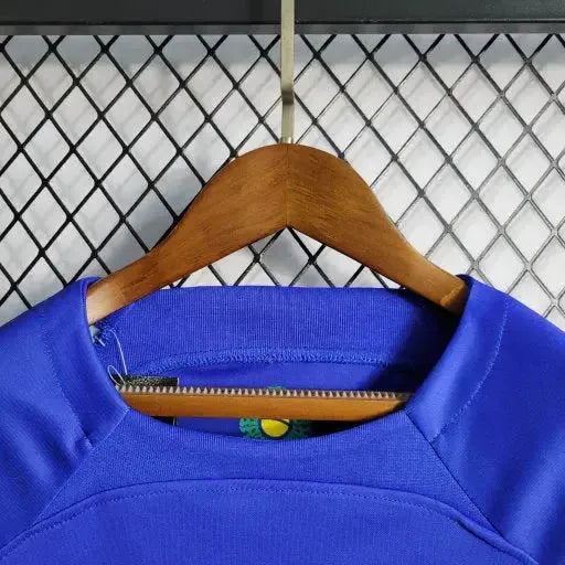 "Camisa Brasil Away 22/23 - Torcedor Infantil Azul - Netmantos"