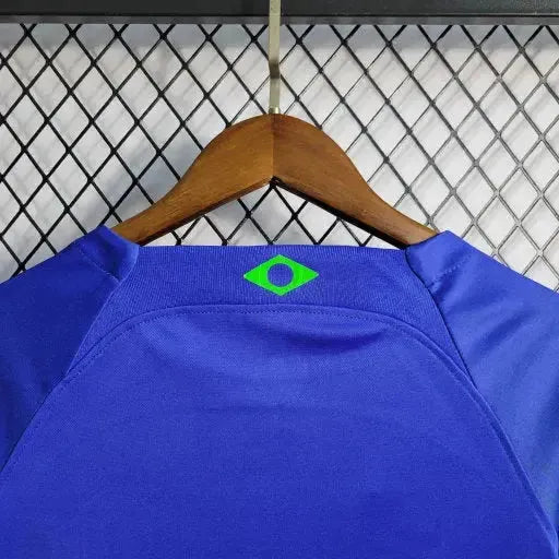 "Camisa Brasil Away 22/23 - Torcedor Infantil Azul - Netmantos"