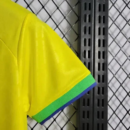 "Camisa Brasil Home 22/23 - Torcedor Infantil Amarela - Netmantos"