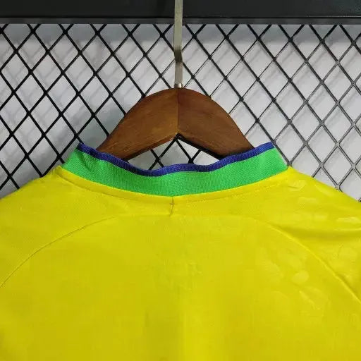 "Camisa Brasil Home 22/23 - Torcedor Infantil Amarela - Netmantos"