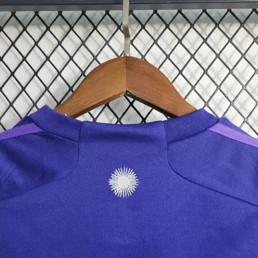 "Camisa Argentina Away III 22/23 - Torcedor Infantil Roxa - Netmantos"