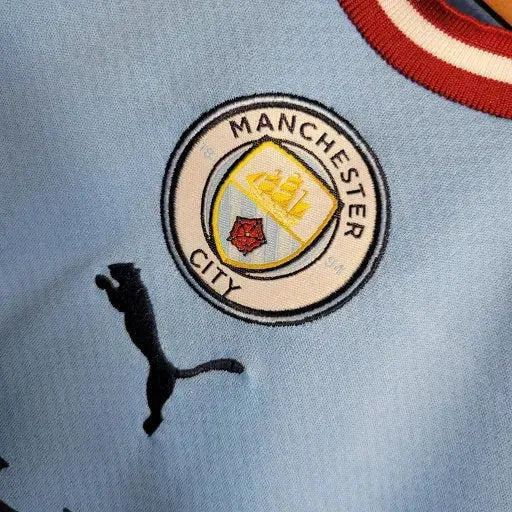 "Camisa Manchester City Home 22/23 - Torcedor Infantil Azul - Netmantos"