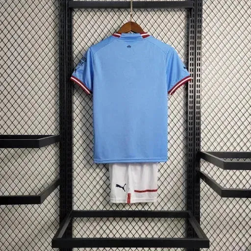 "Camisa Manchester City Home 22/23 - Torcedor Infantil Azul - Netmantos"