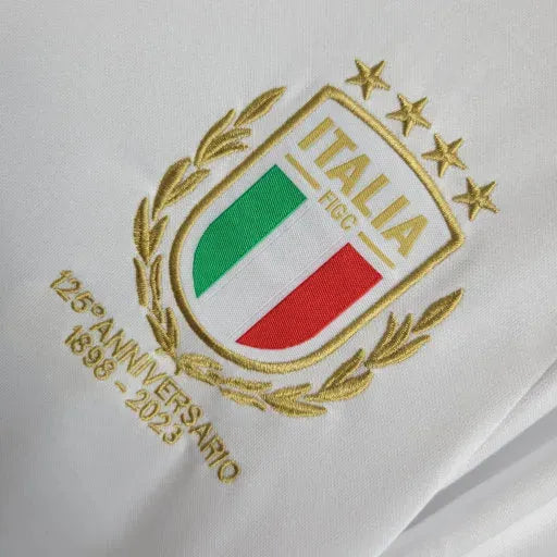 "Camisa Itália Edição Comemorativa 23/24 - Torcedor Infantil Branca e Dourada - Netmantos"