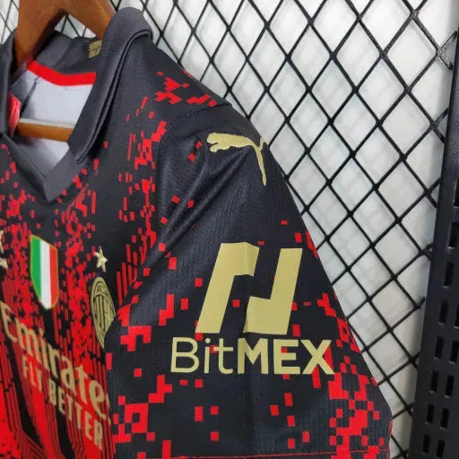 "Camisa AC Milan Away III 23/24 - Torcedor Infantil - Netmantos"