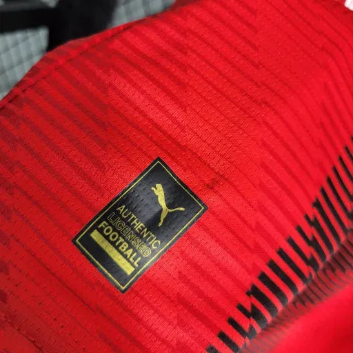 "Camisa AC Milan Home 23/24 - Torcedor Infantil Vermelha - Netmantos"