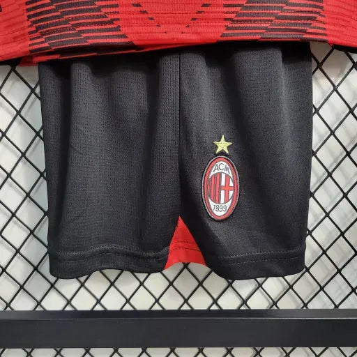 "Camisa AC Milan Home 23/24 - Torcedor Infantil Vermelha - Netmantos"