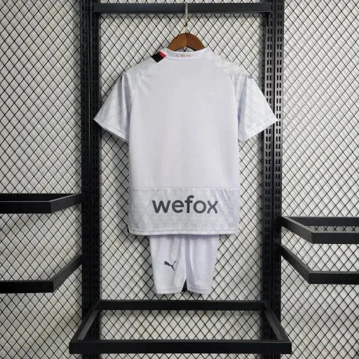"Camisa AC Milan Away 22/23 - Torcedor Infantil Branca - Netmantos"